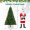 Costway 7ft. Artificial Christmas Tree, Warm White LED Lights